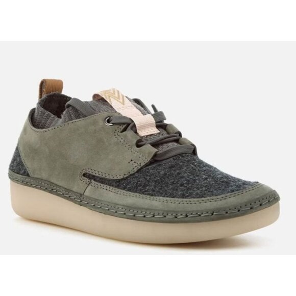 Clarks Nature Shoes - Clarks Nature Women's Dark Gray Combi Lace-Up Trainers Sneakers Size US 9M